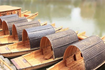 手工定制广东江门5米乌蓬船,观光旅游木船,手划摇橹船餐饮客船